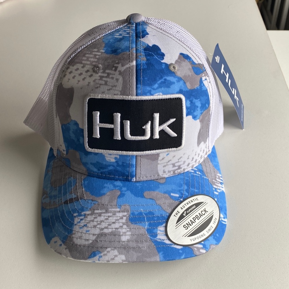 Huk SnapBack Hat - Huk’d Up Angler Refraction